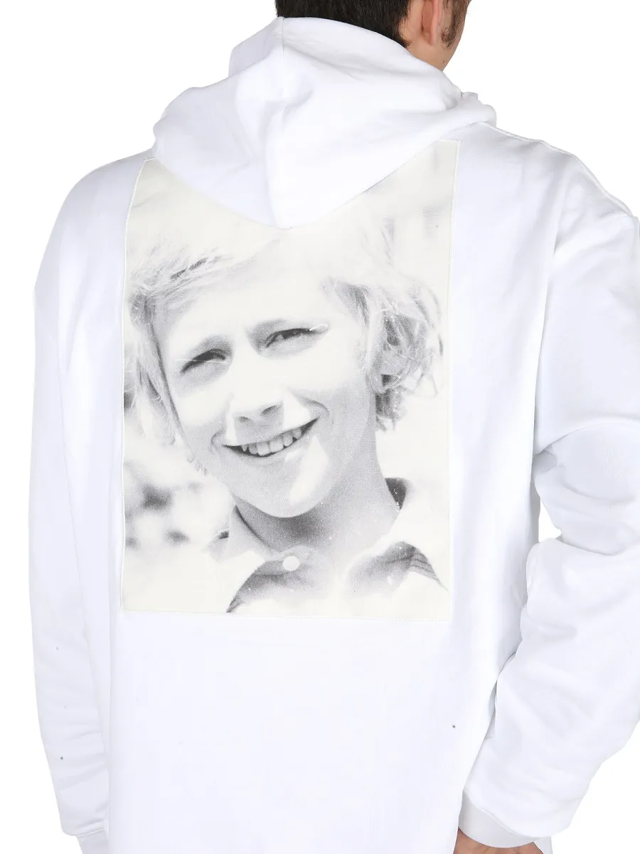 Raf Simons Slogan Patches Hoodie