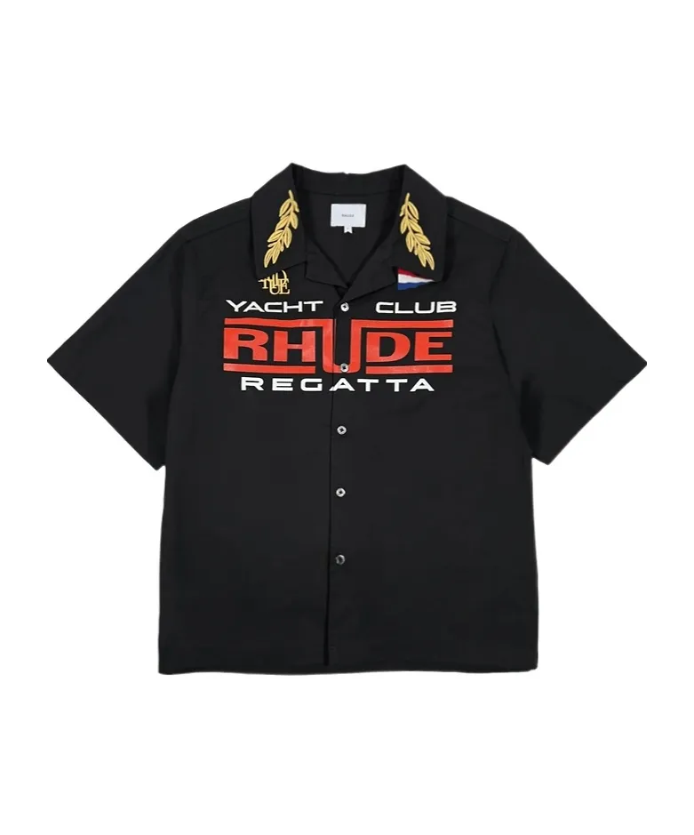 Rhude Regatta Logo Printed Buttoned Shirt