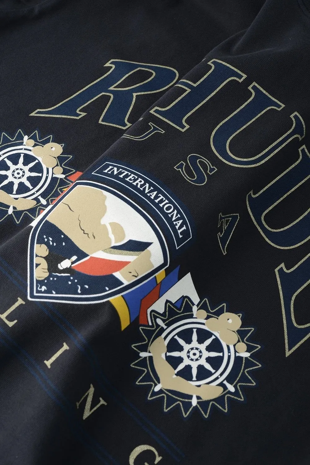 Rhude Usa Sailing Icon Crewneck T-Shirt