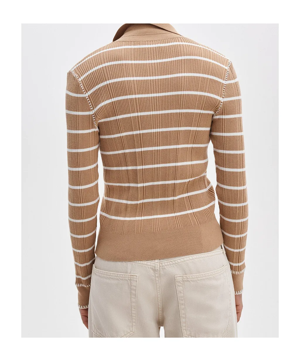 Rag & Bone Striped Fitted Cardigan