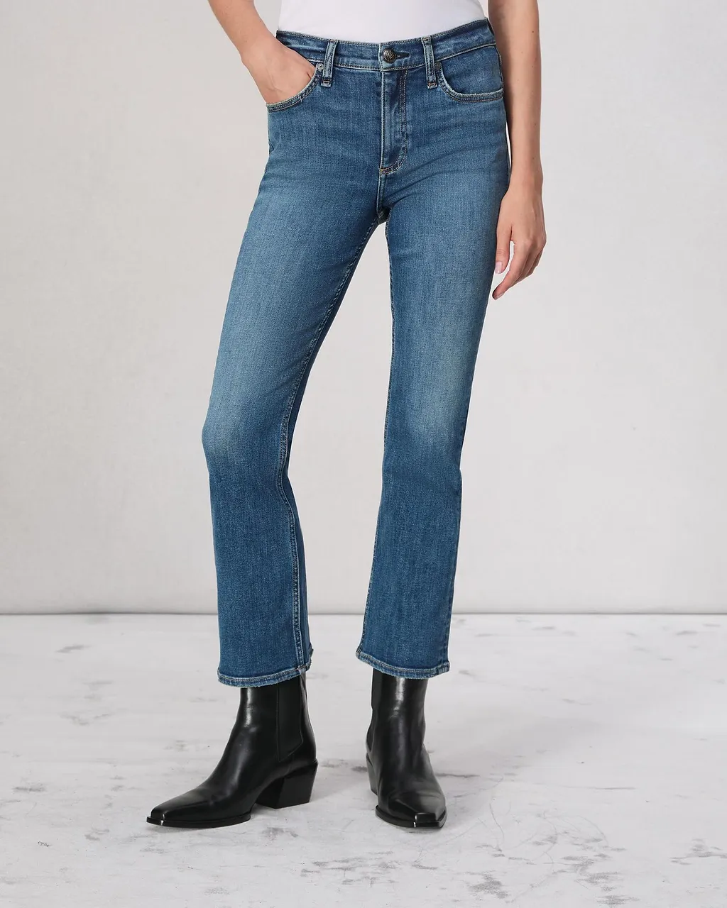 Rag & Bone Flared Cropped Jeans
