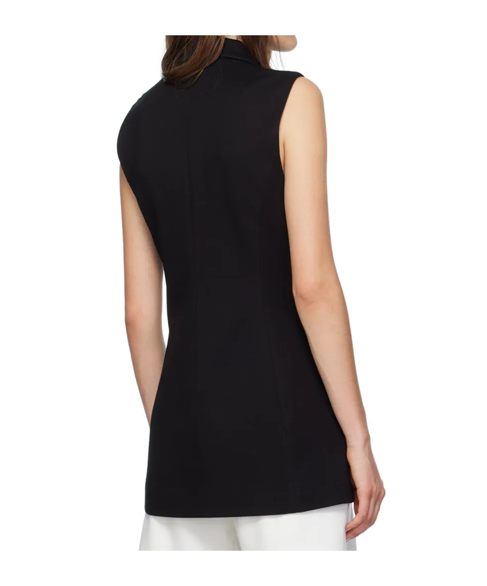 Lapel Sleeveless Vest