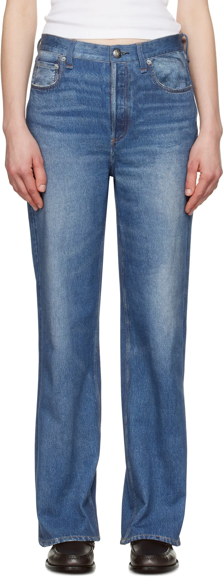 Rag & Bone Straight-Leg Jeans