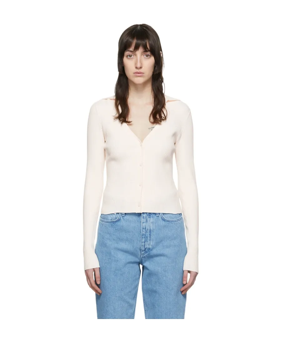 Ribbed Knitted Cardigan