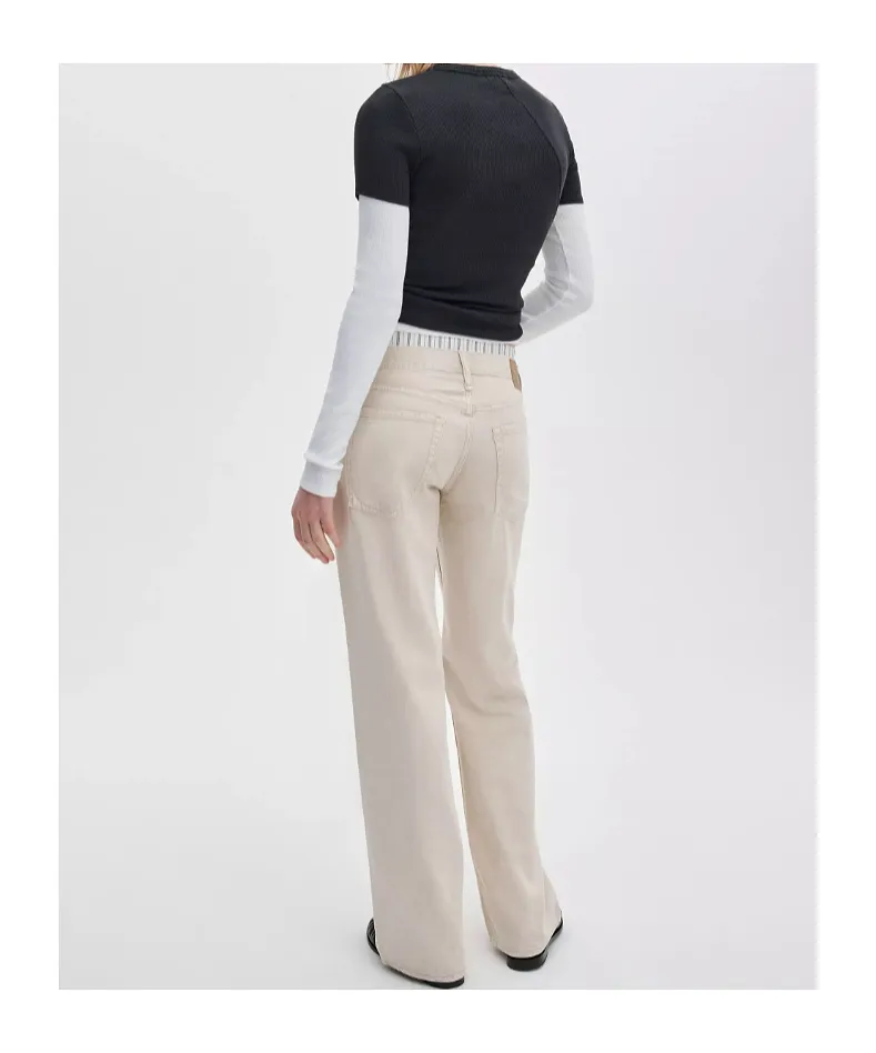 Rag & Bone Drawstring Waist Straight Jeans