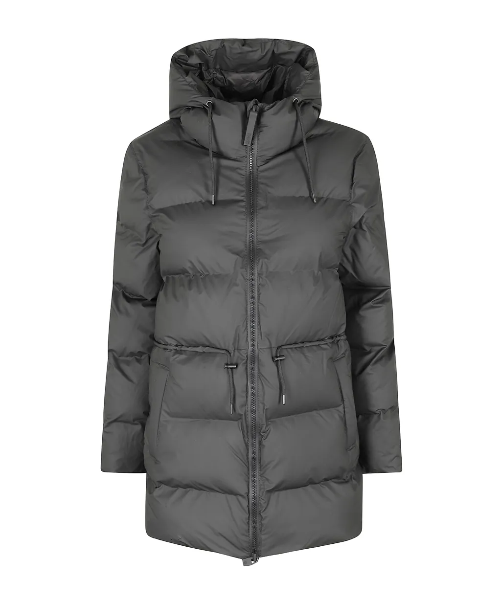 Zippered Quilted Cotton Jacket