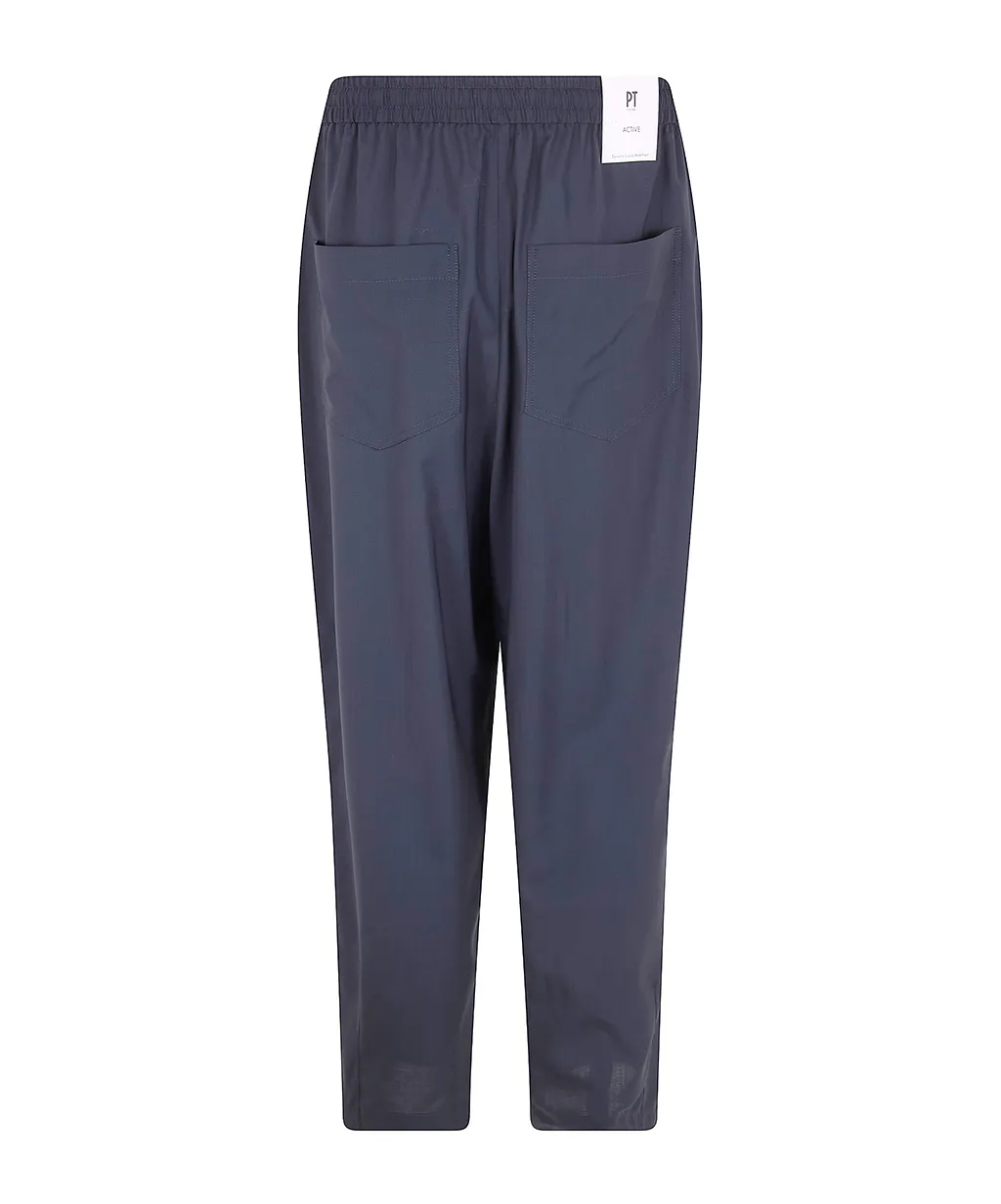 Drawstring Pleated Trousers
