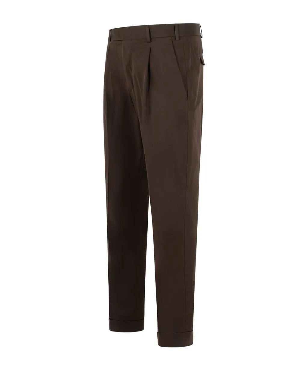 Pt Torino Rebel Pleated Cuffed Pants