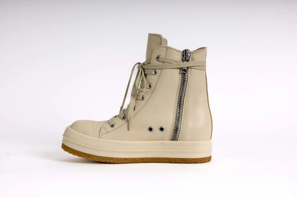 Rick Owens Platform Lace-Up High-Tops