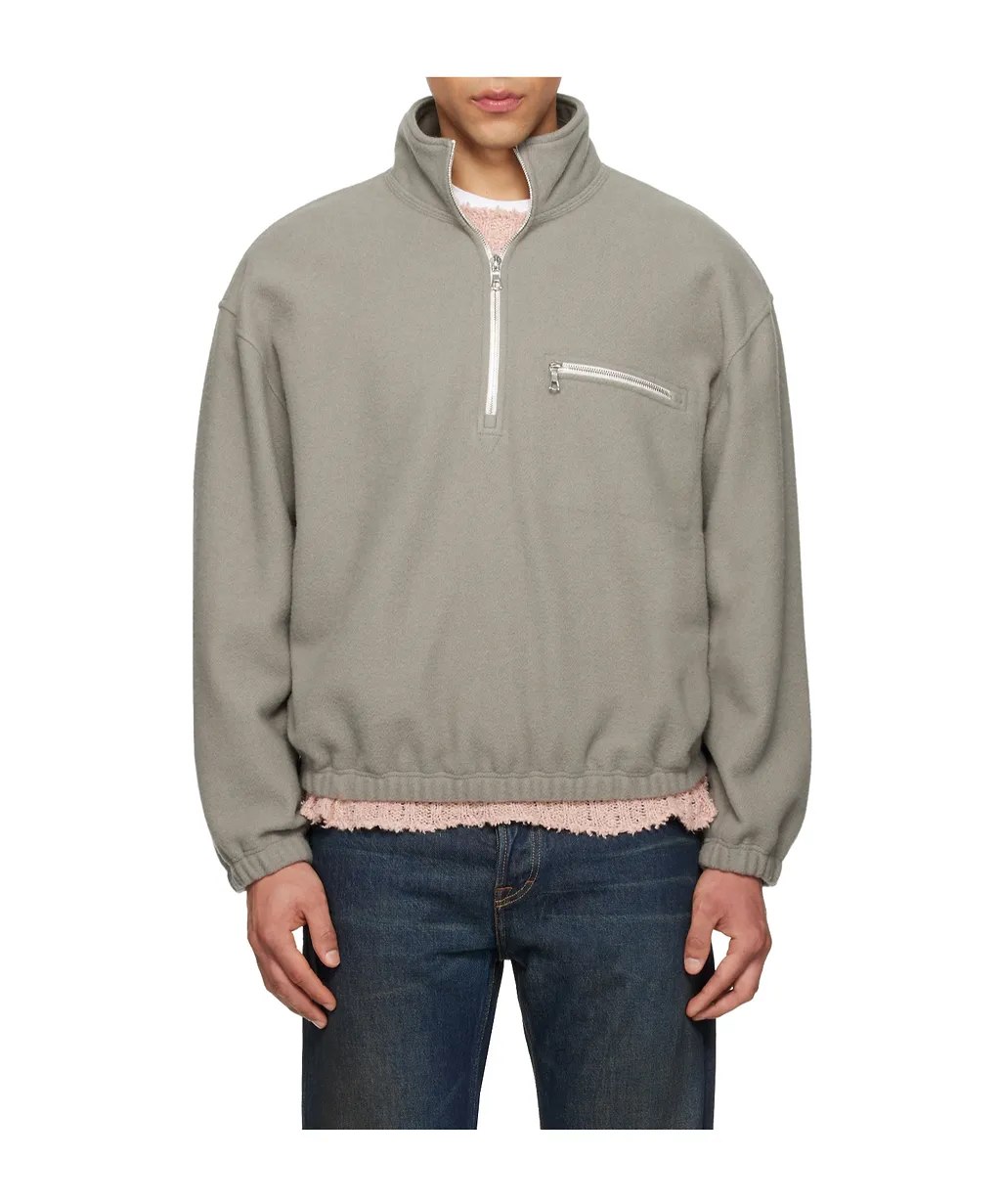 Half-Zip Fleece Sweatshirt