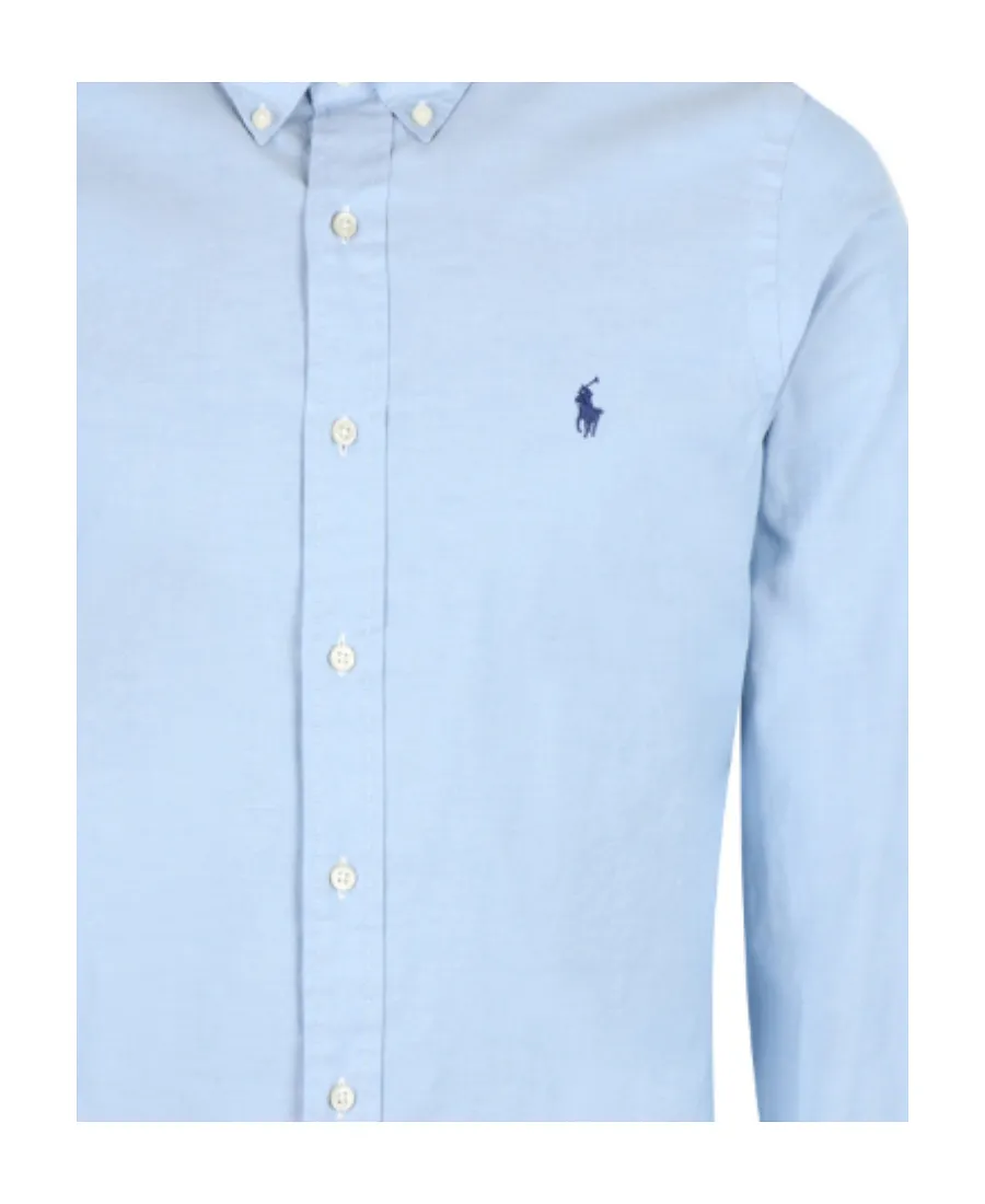 Polo Ralph Lauren Logo Embroidered Long-Sleeved Shirt