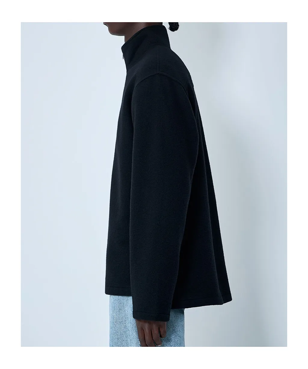 Zipper Fleece Sweatshirt