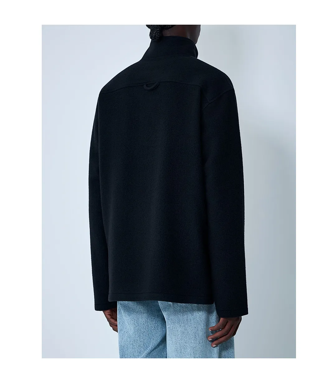 Zipper Fleece Sweatshirt