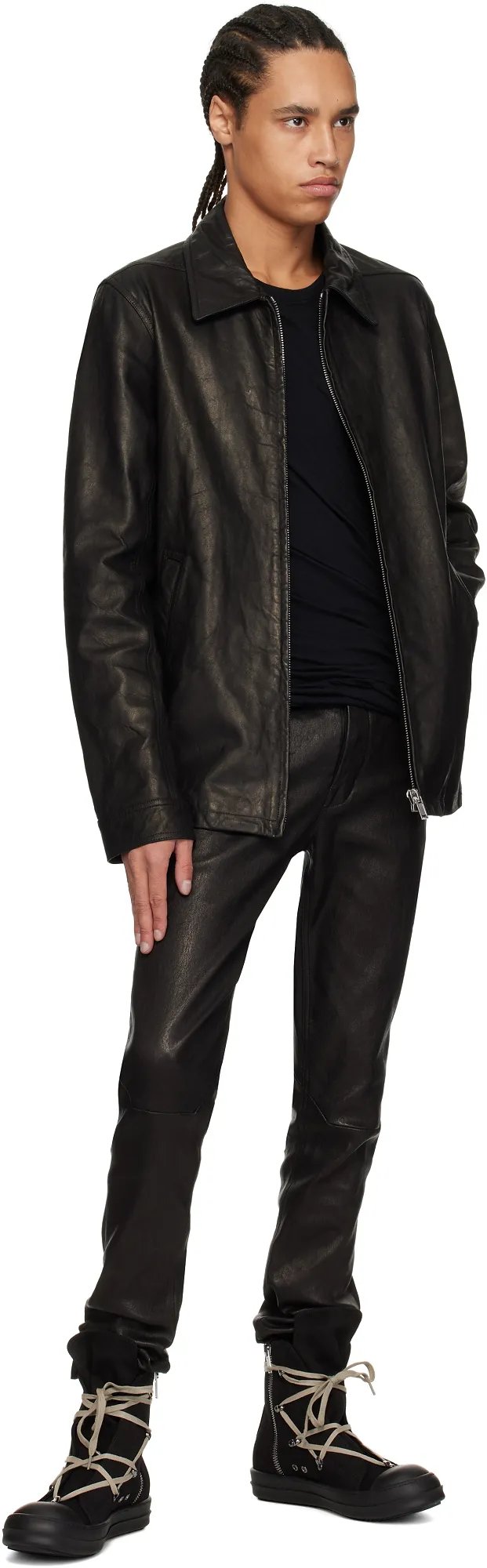 Rick Owens Drkshdw Hollywood Hexa High-Top Sneakers