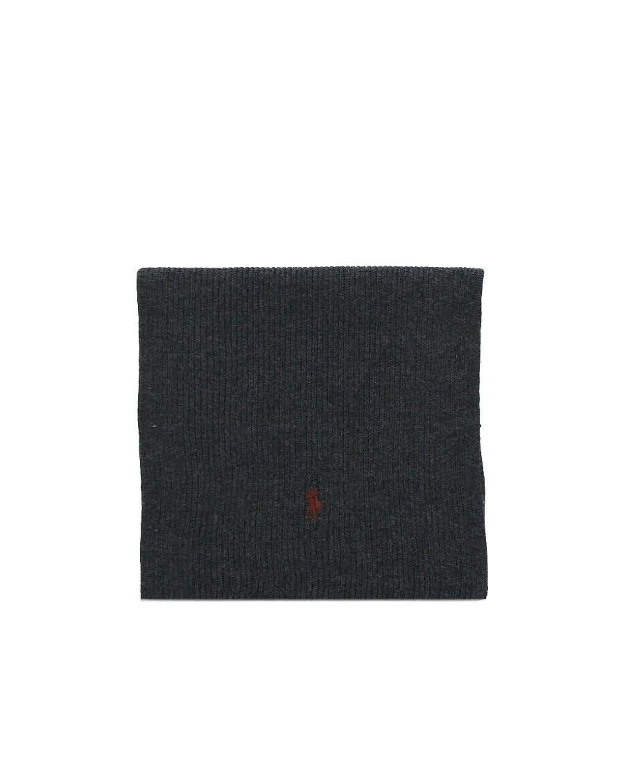 Polo Ralph Lauren Pony Embroidered Ribbed-Knit Scarf