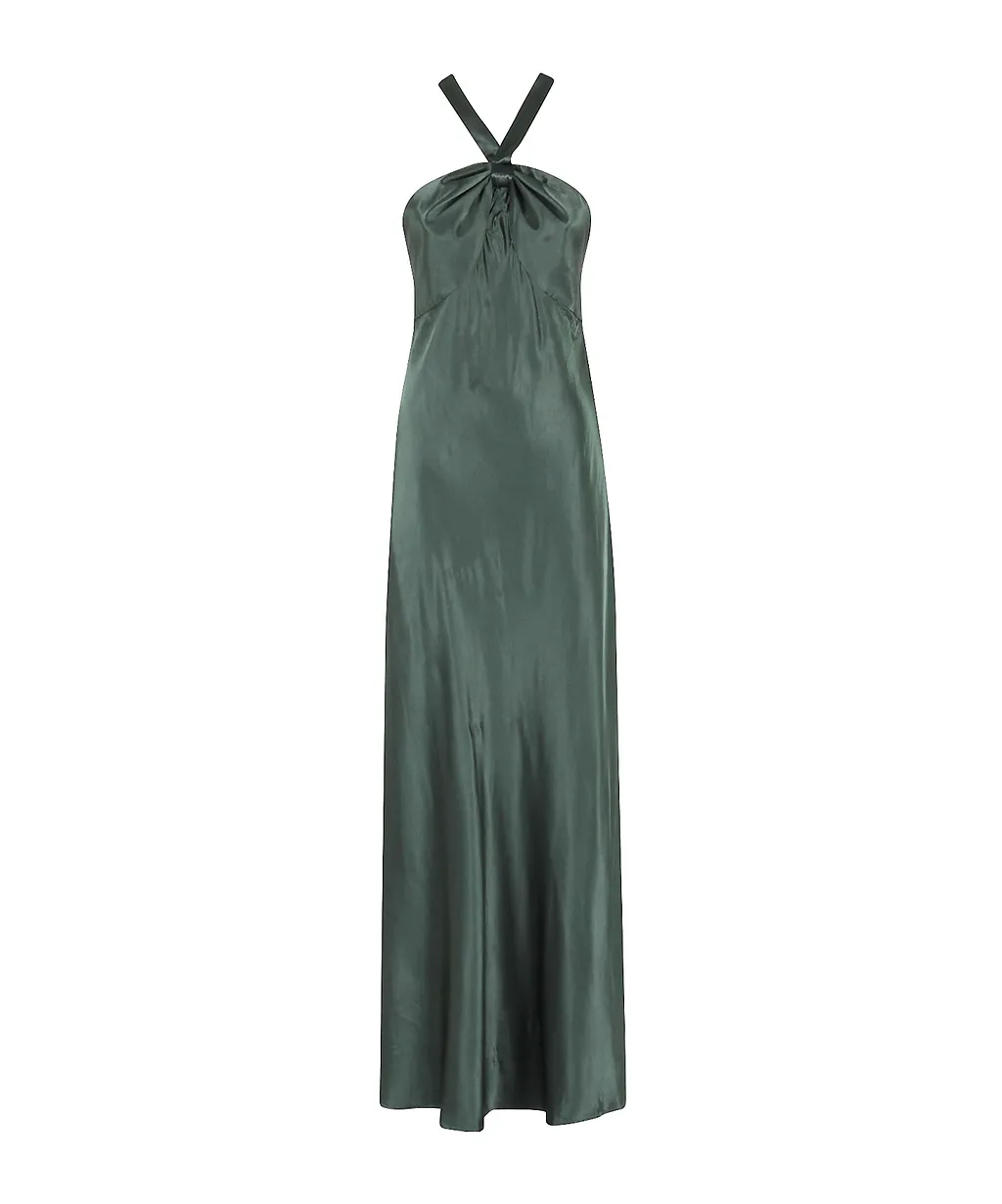 Rixo Losanna Halterneck Maxi Dress