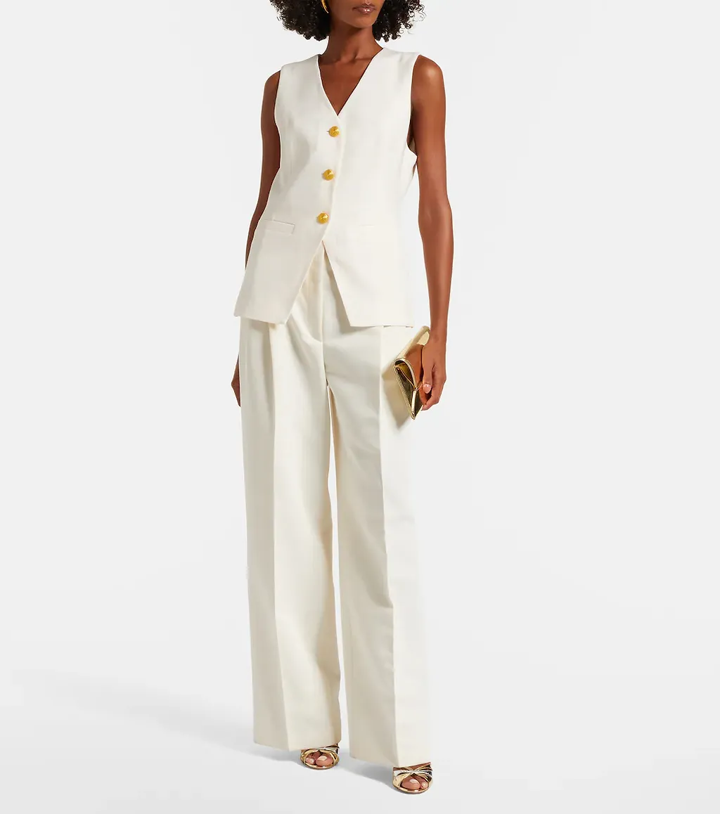 Single-Breasted Sleeveless Vest