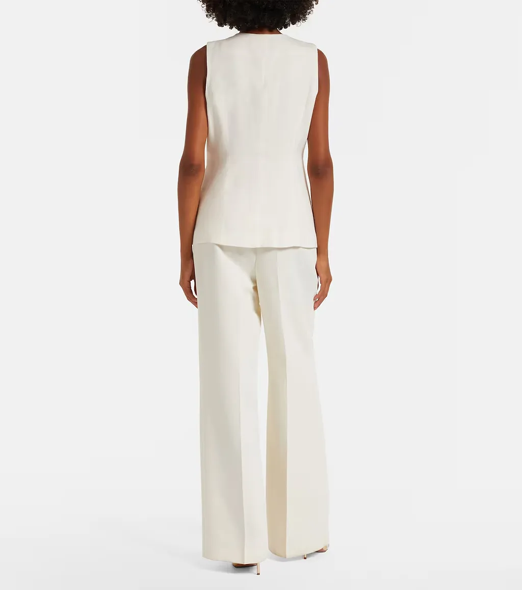 Single-Breasted Sleeveless Vest
