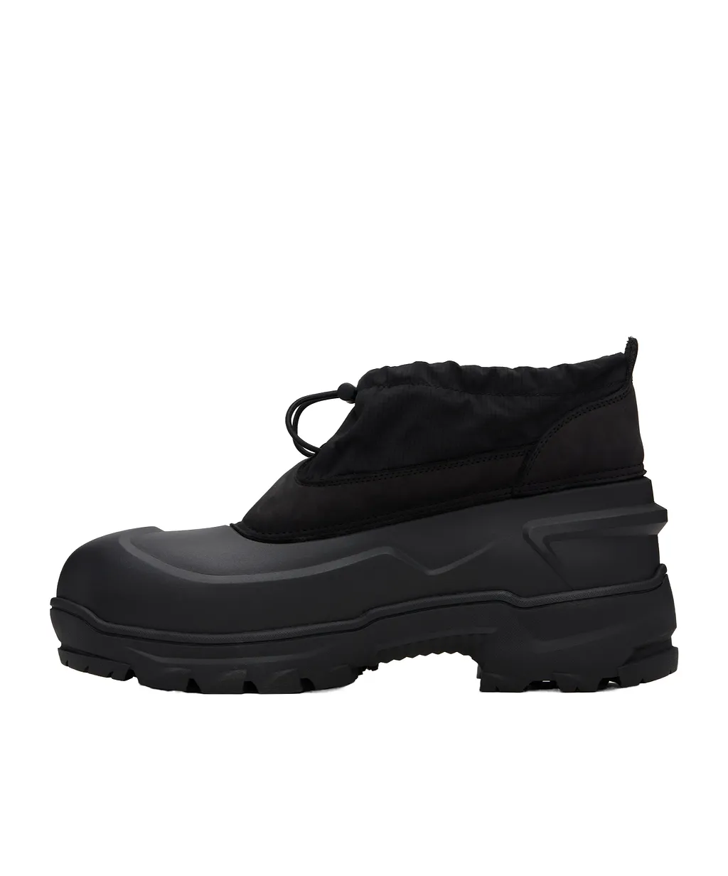 Low Rubber Calf-Suede Boots
