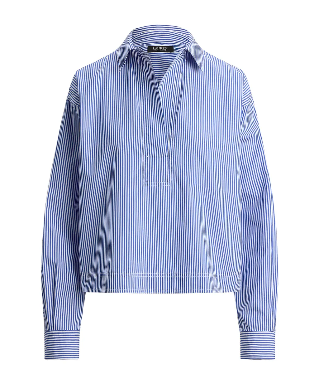 Lauren Ralph Lauren Striped V-Neck Shirt