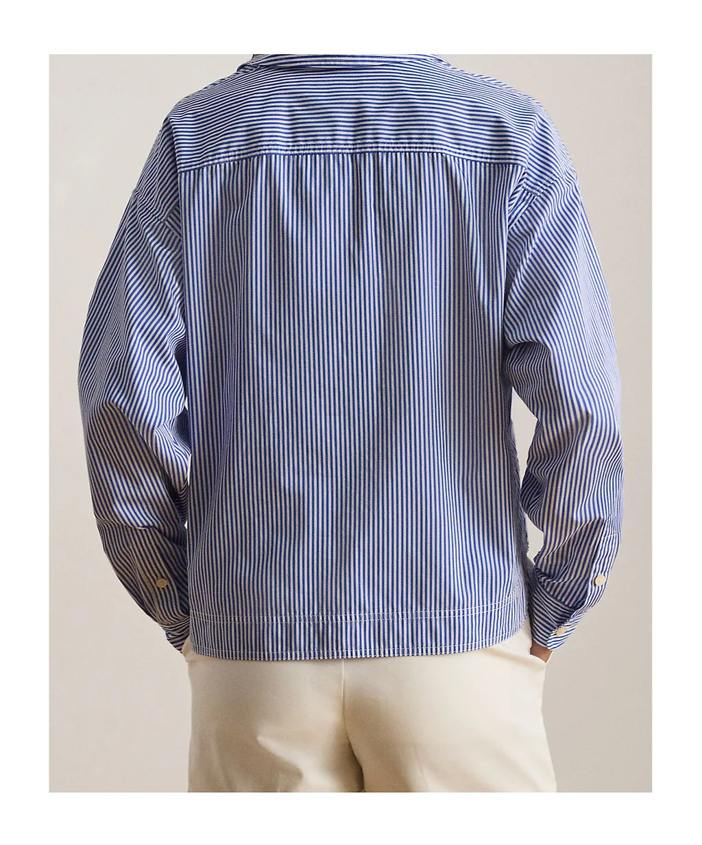 Lauren Ralph Lauren Striped V-Neck Shirt
