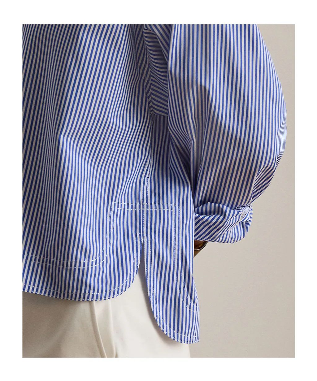 Lauren Ralph Lauren Striped V-Neck Shirt