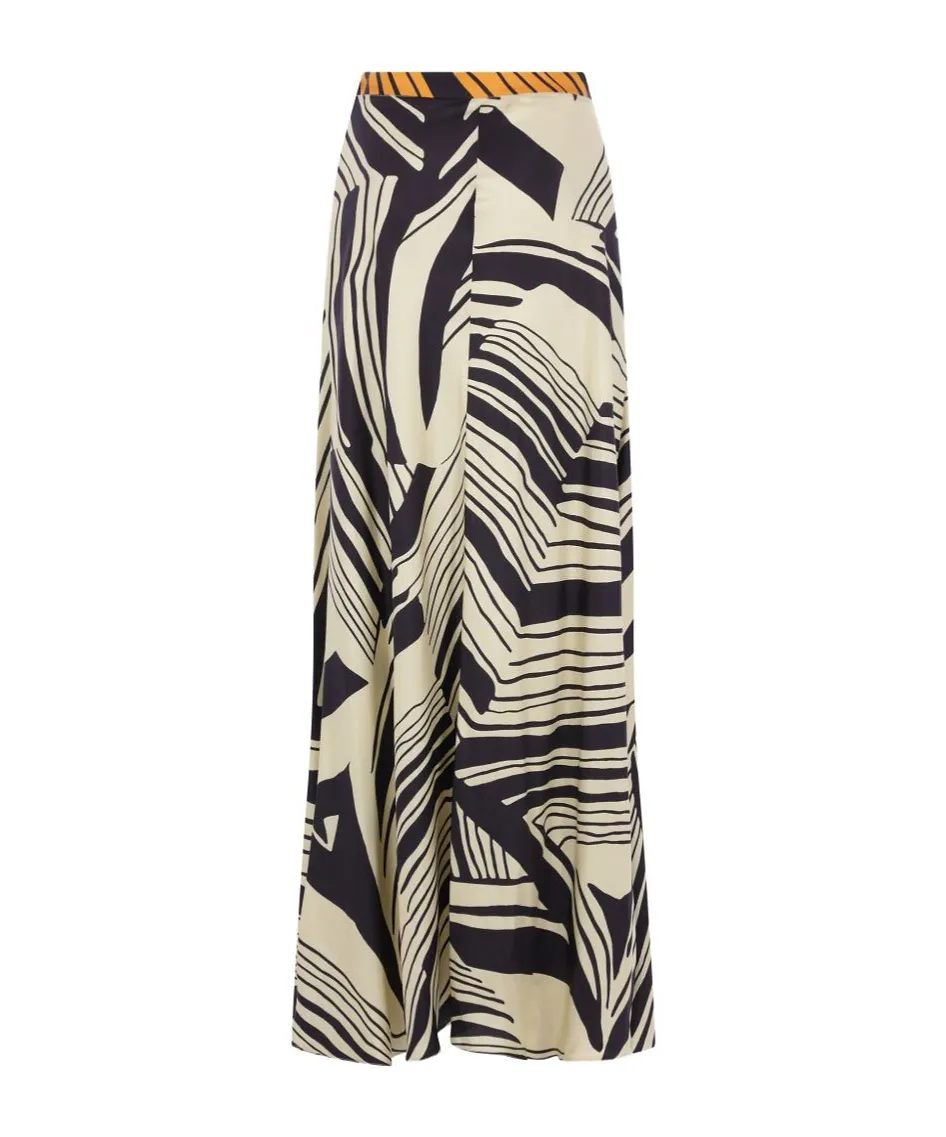 Valerie Patterned Maxi Skirt