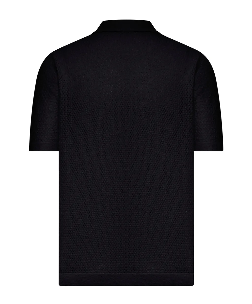 Button-Fastening Textured Shirt