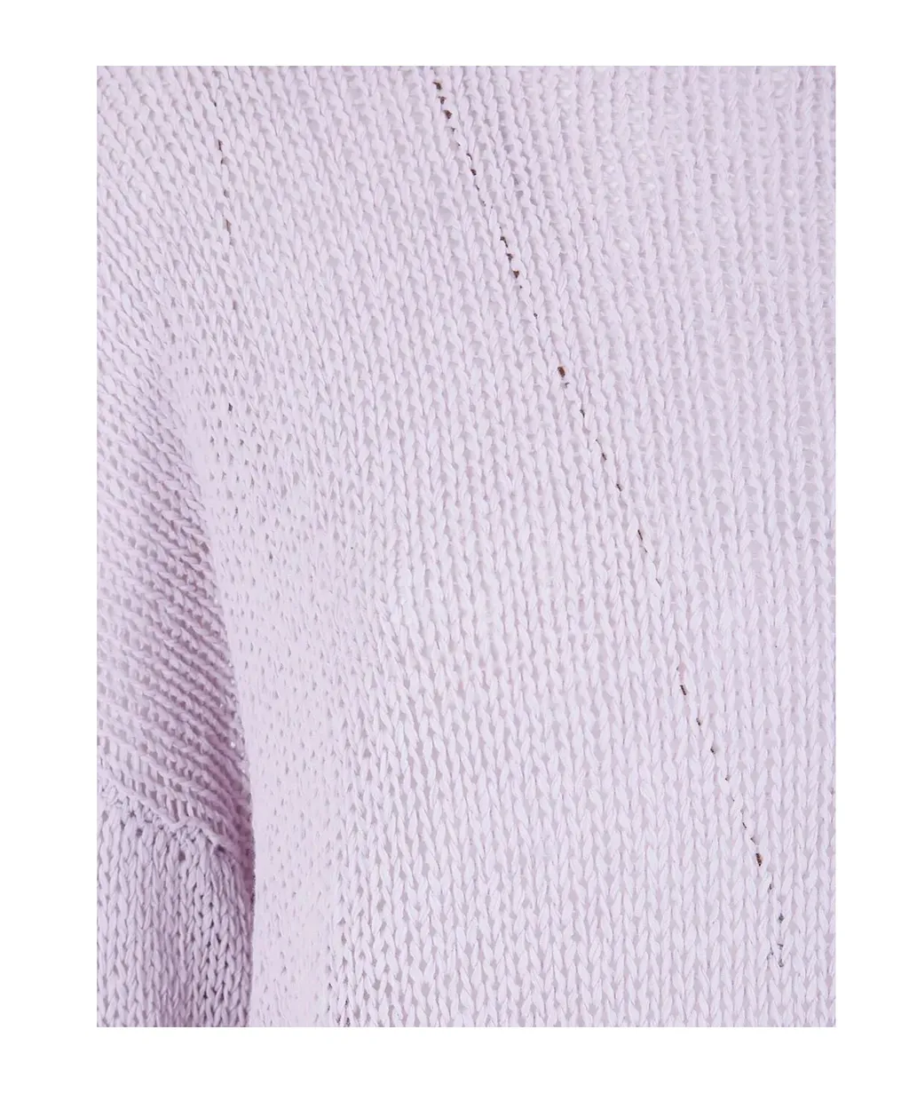 Boat Neck Knit Pullover