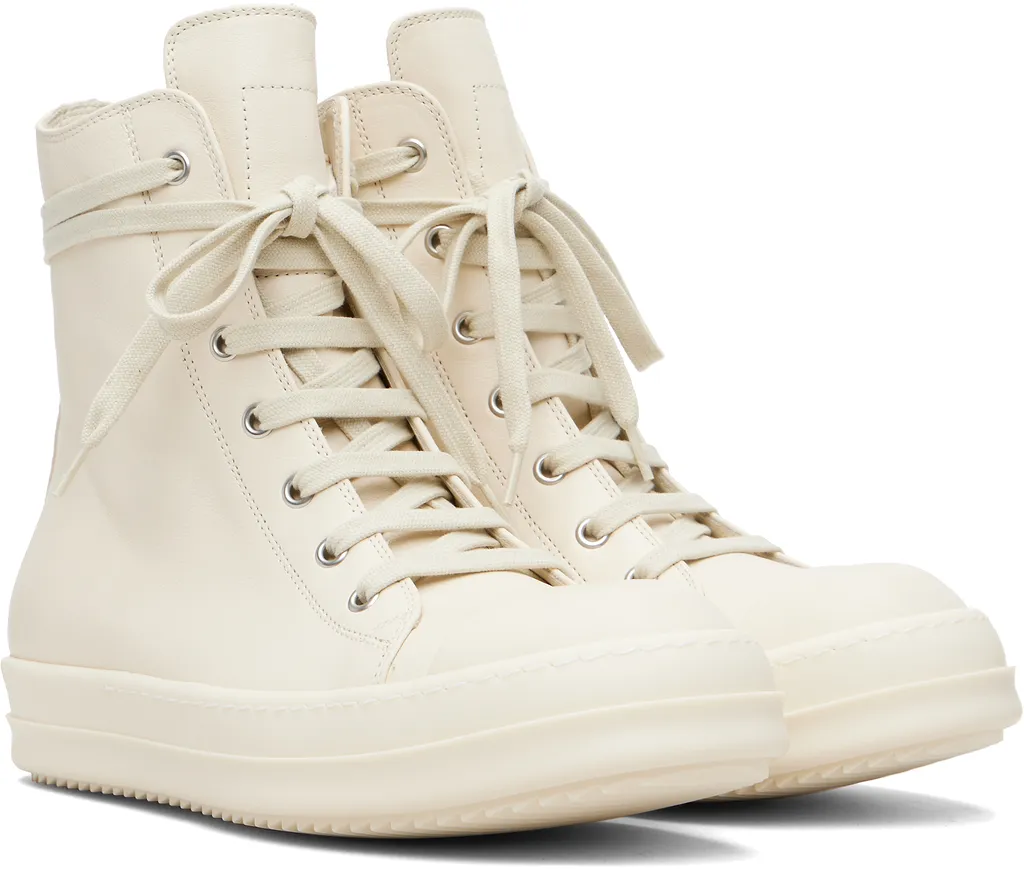 Lace-Up High-Top Casual Sneakers