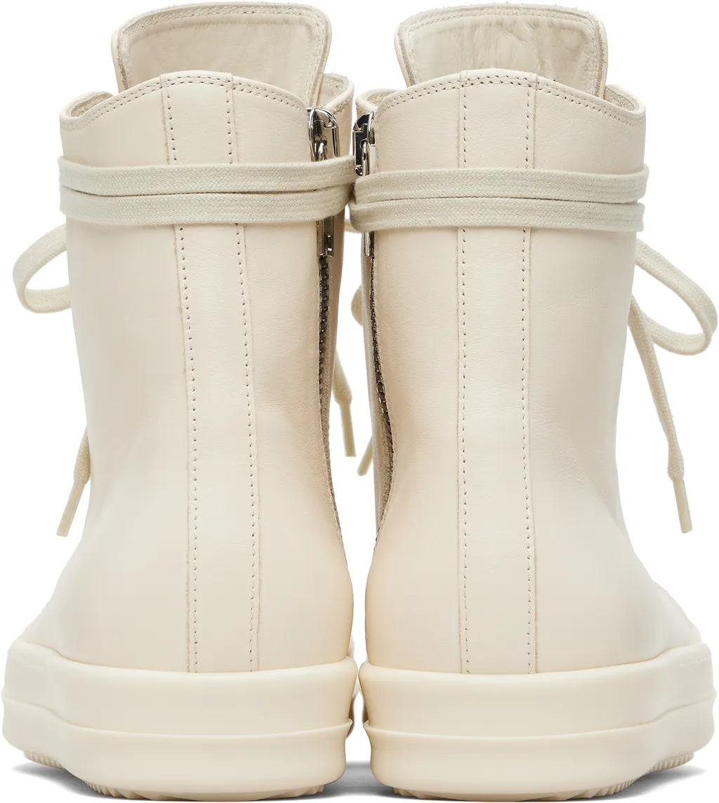 Lace-Up High-Top Casual Sneakers
