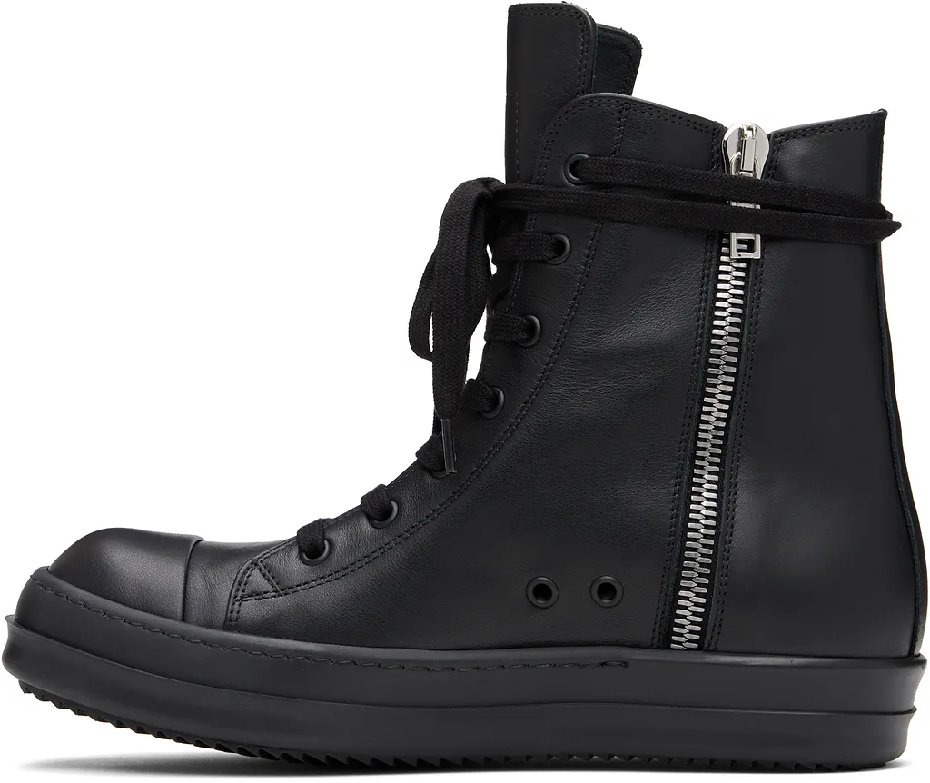 Lace-Up High-Top Casual Sneakers