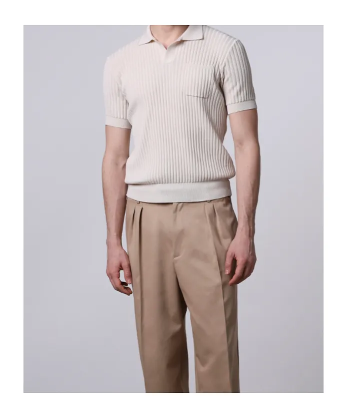 Roberto Collina Ribbed Pocket Polo Shirt