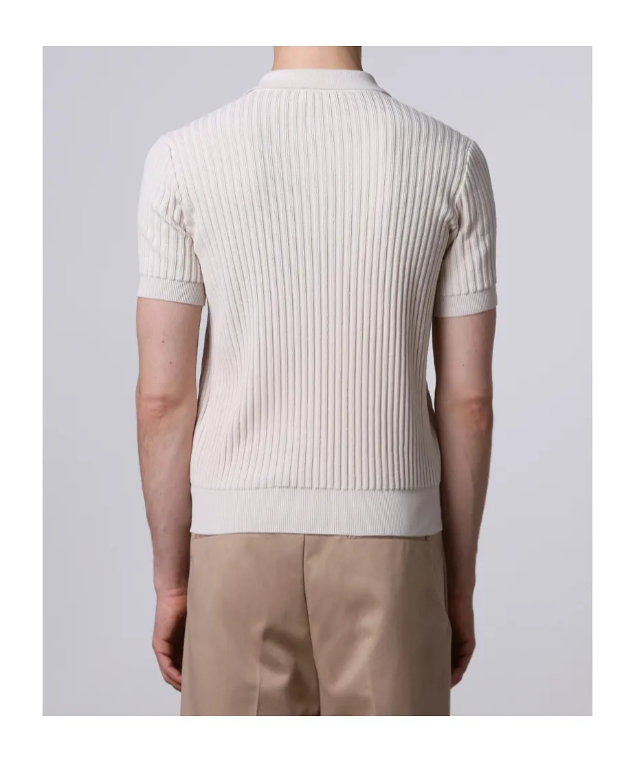 Roberto Collina Ribbed Pocket Polo Shirt