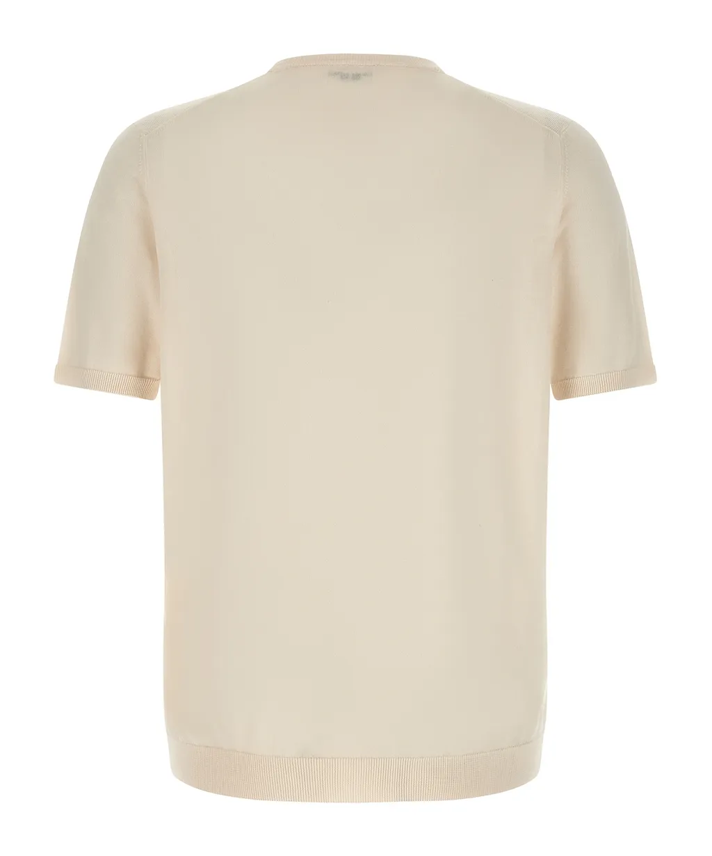 Roberto Collina Short-Sleeve Crew Sweater