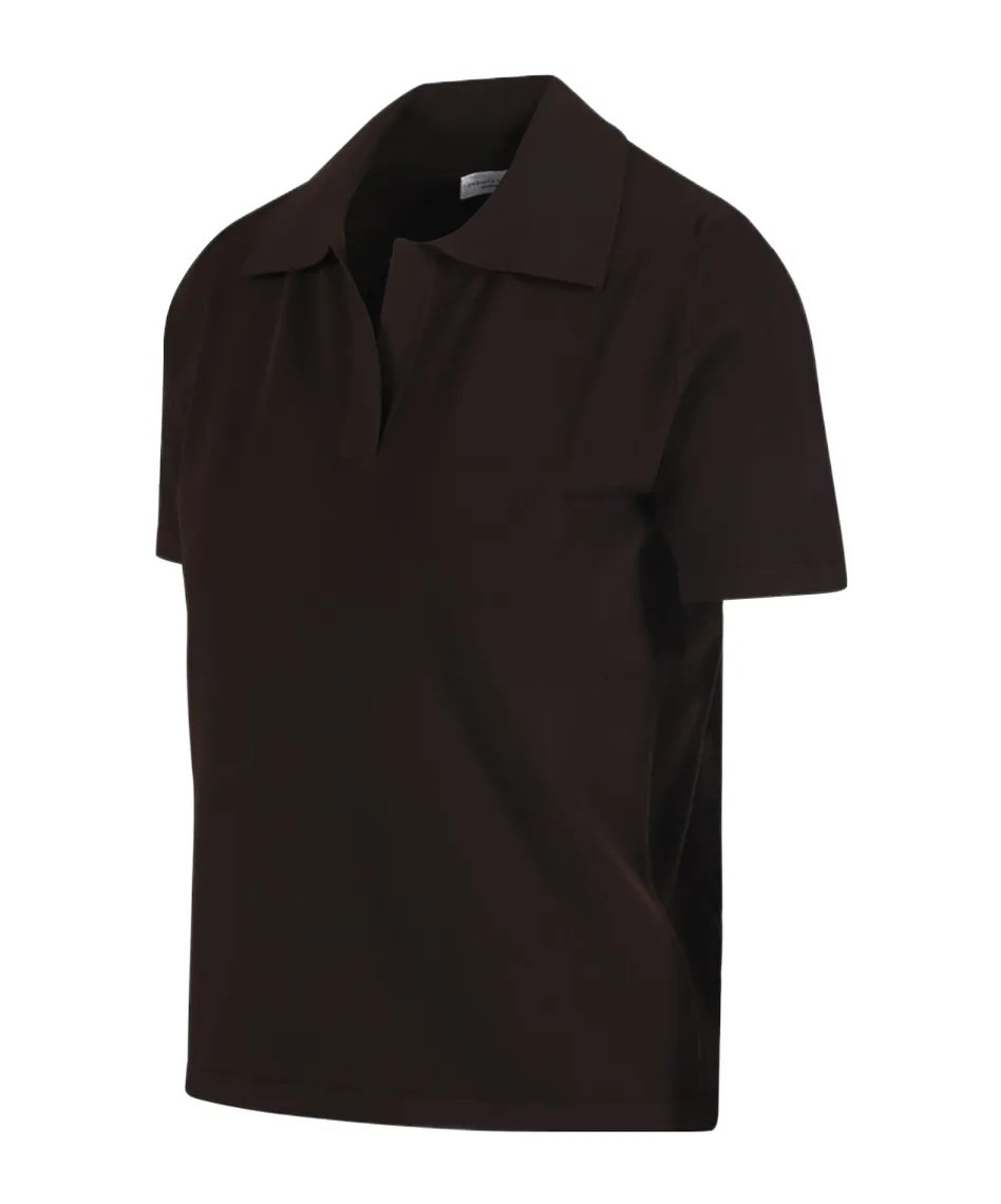 Roberto Collina Open-Collar Polo Top