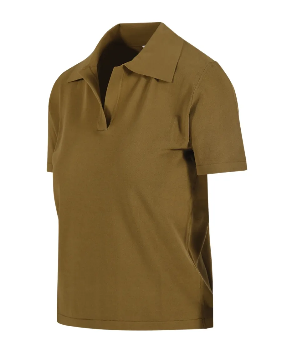 Roberto Collina Open Collar Polo Top