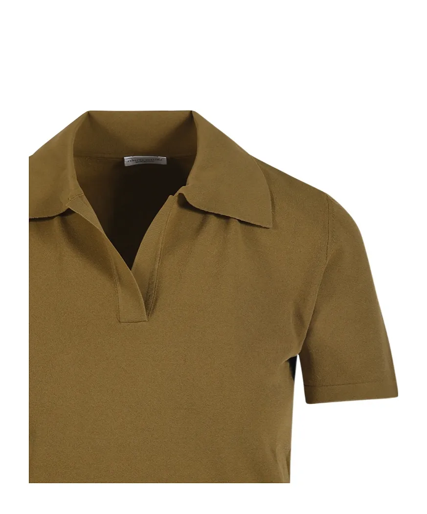 Roberto Collina Open Collar Polo Top