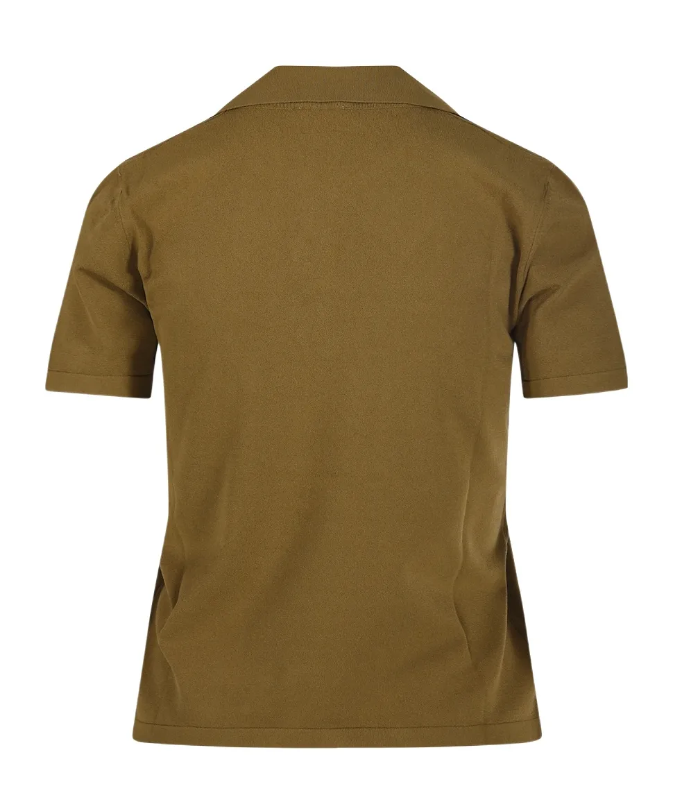 Roberto Collina Open Collar Polo Top