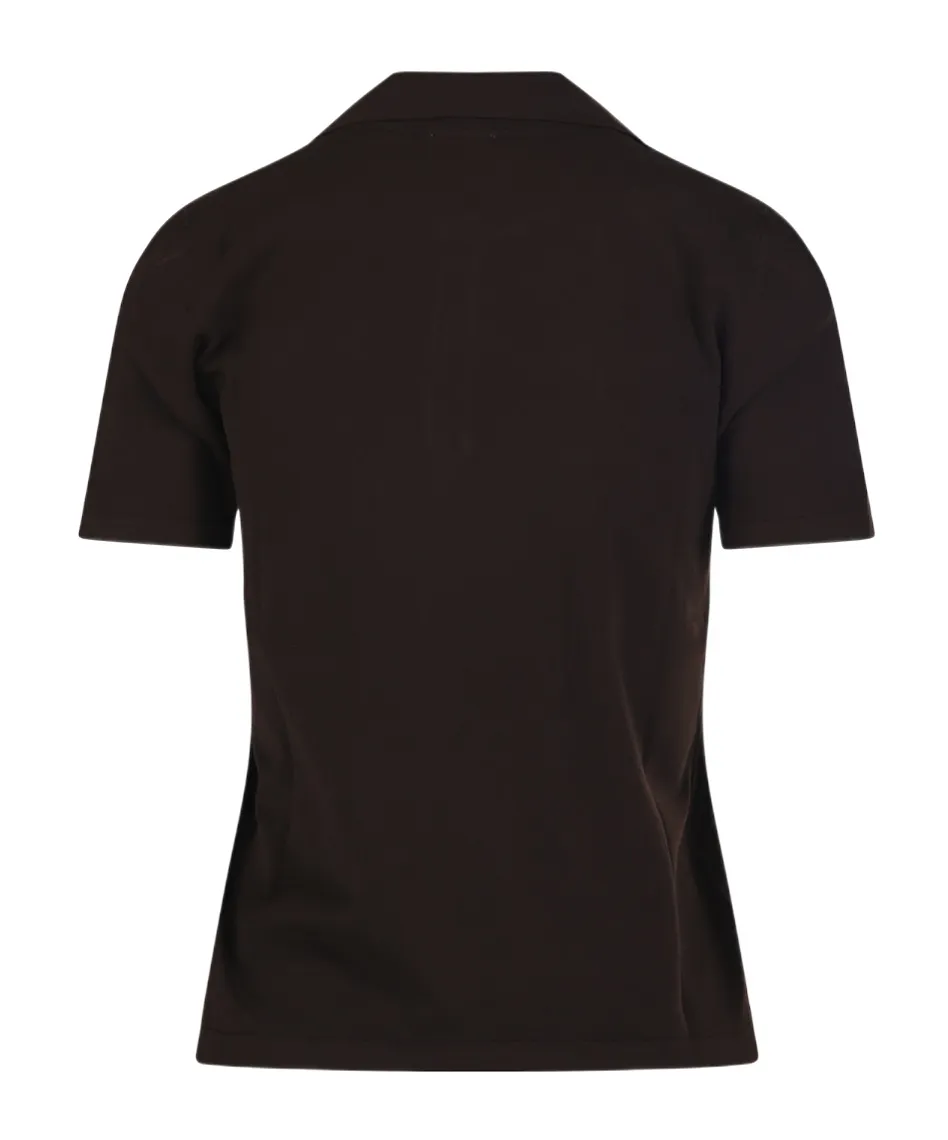 Roberto Collina Open-Collar Polo Top