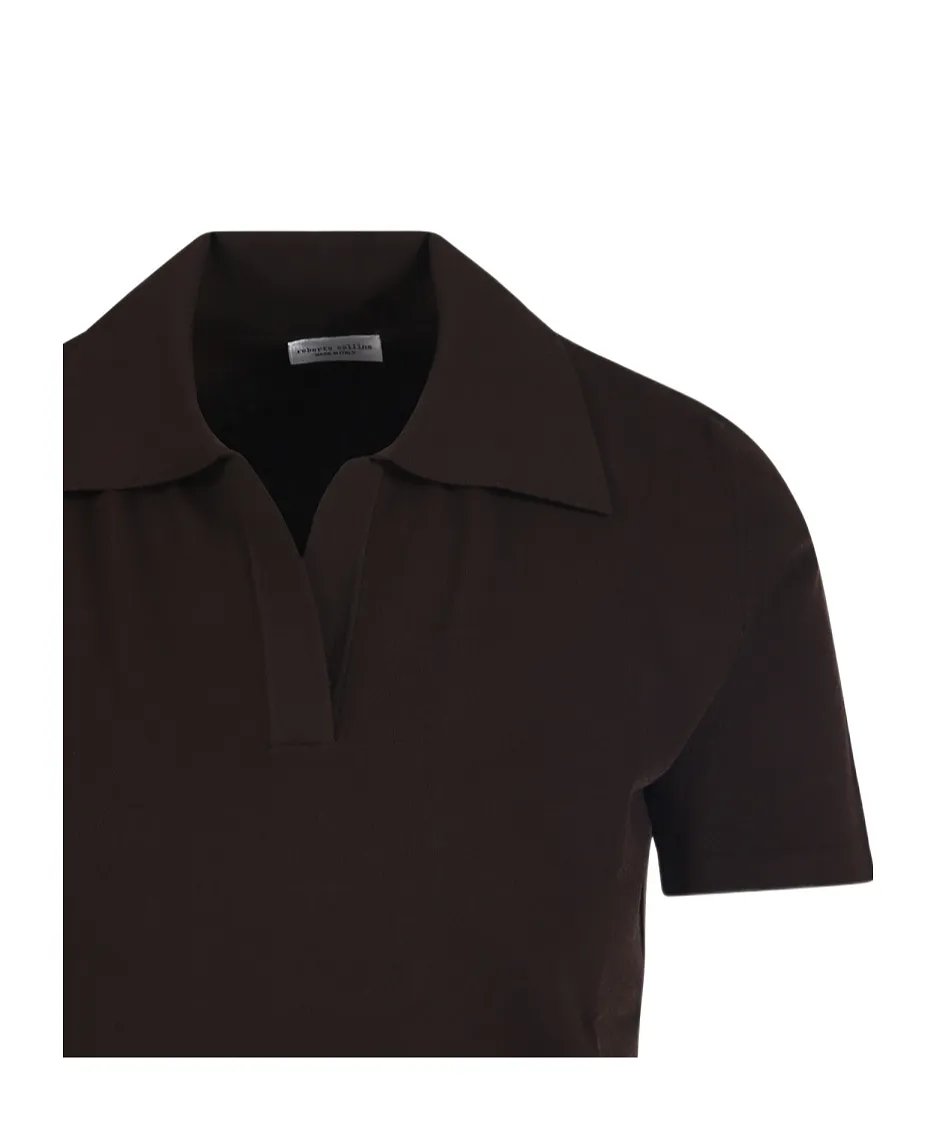 Roberto Collina Open-Collar Polo Top