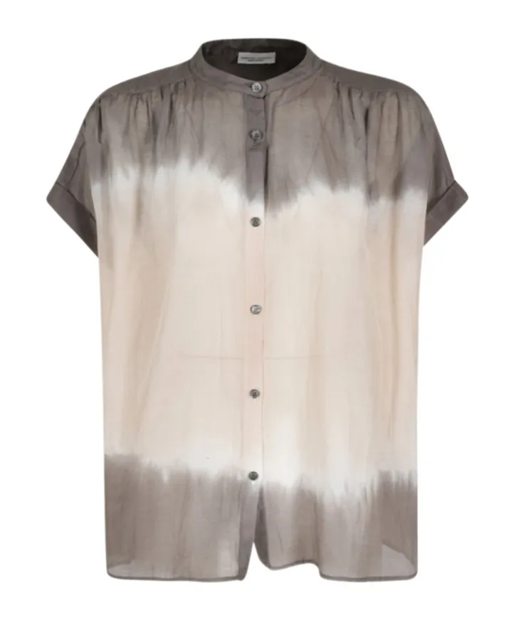 Round-Neck Buttoned Shirt