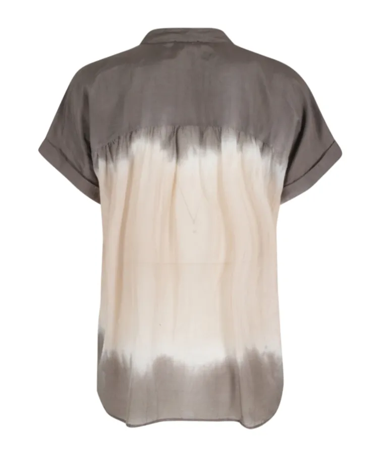 Round-Neck Buttoned Shirt