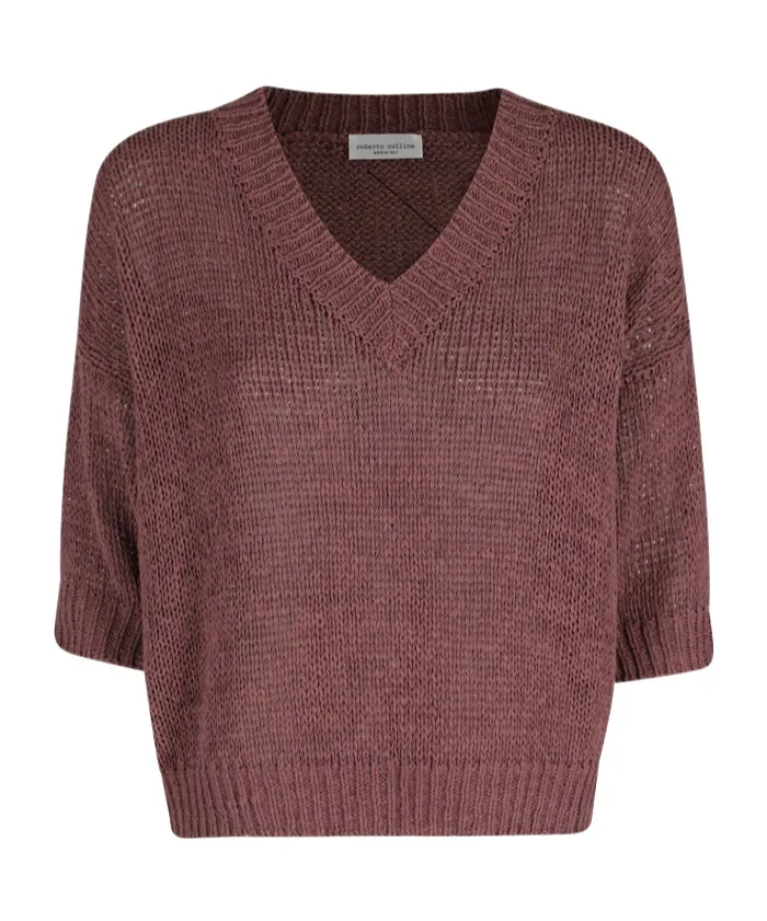 Roberto Collina Oversized V-Neck Knitted Sweater