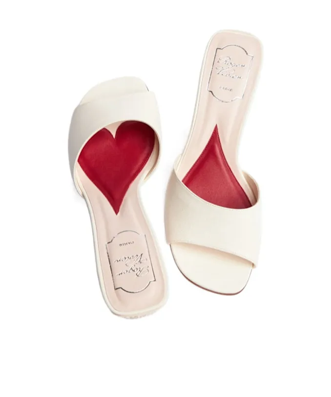45Mm Jewel Heel Leather Mules