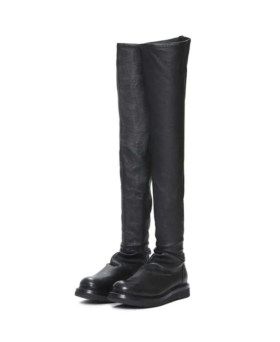 Old Stretch Over-The-Knee Boots
