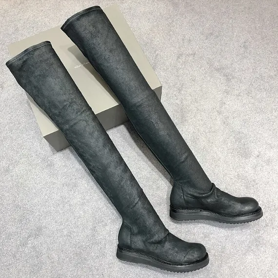 Old Stretch Over-The-Knee Boots
