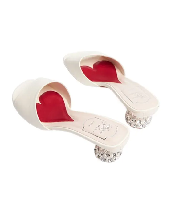 45Mm Jewel Heel Leather Mules