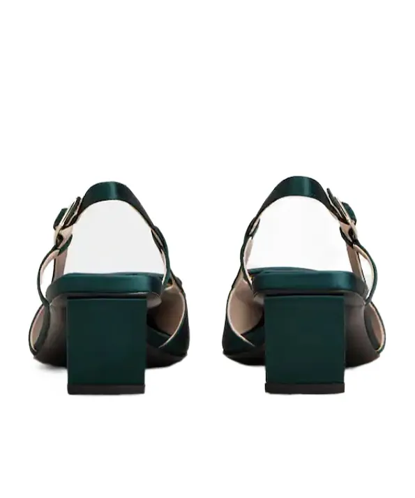 Belle Vivier Slingback Pumps In Satin