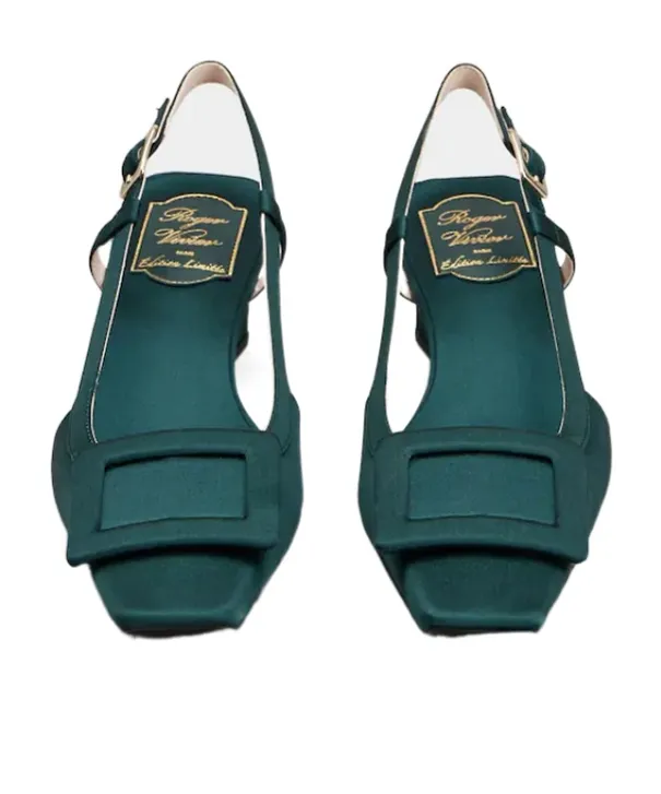Belle Vivier Slingback Pumps In Satin